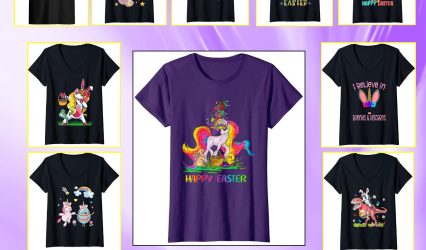 Happy Easter Unicorn Tees