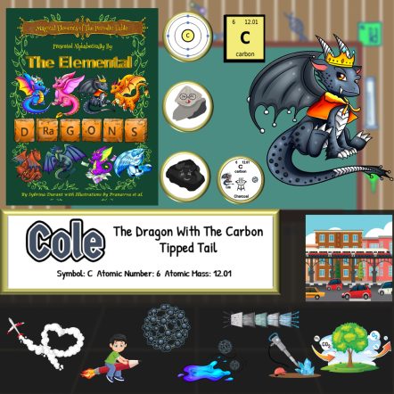 Cole The Elemental Dragon Presents the Periodic Table Element Carbon
