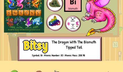 Bitsy The Elemental Dragon Presents the Periodic Table Element Bismuth