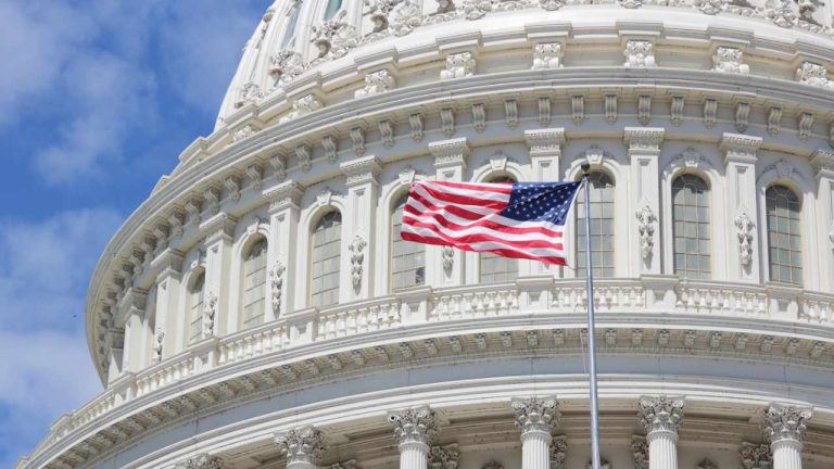 Image of US Senate zoomed in.