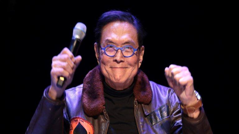 Image of Robert Kiyosaki at a public event in Singapore