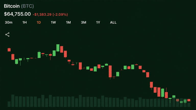 Bitcoin chart on Thursday July 23, 2026.