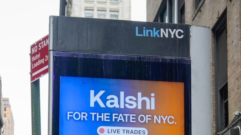 Kalshi ad board in New York