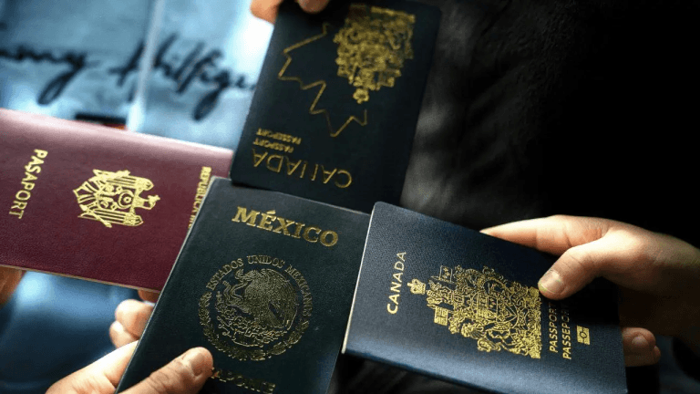 Passports from different countries.