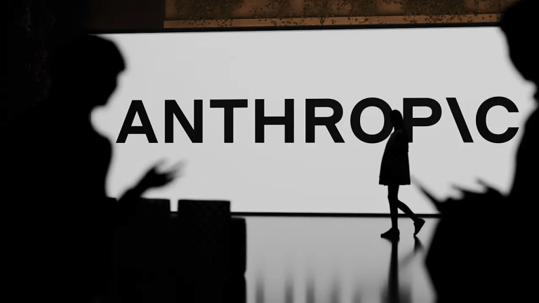 Anthropic talk on stage.
